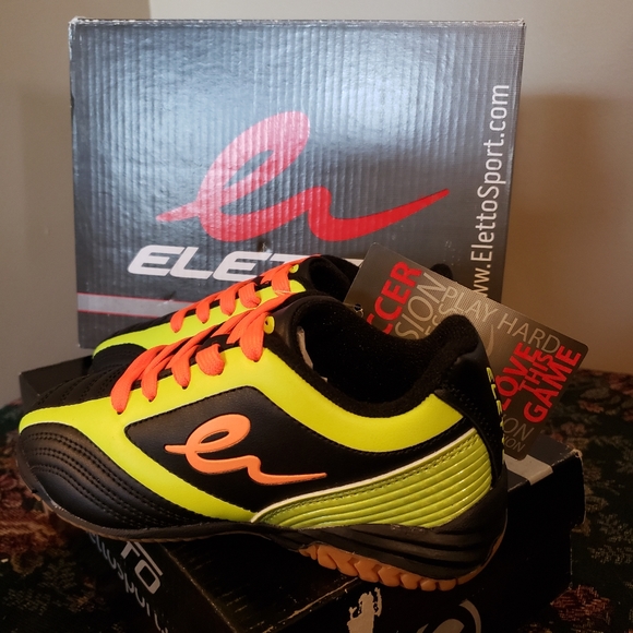NWT Eletto Kids Mondo II ID Jr Indoor Soccer Shoes - Picture 4 of 7